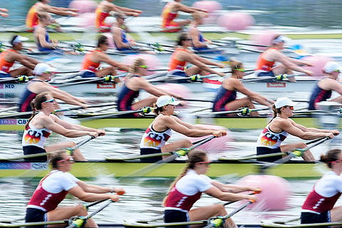 Women's quadruple sculls rowing final 